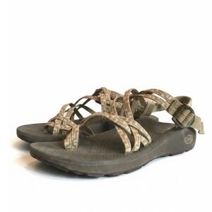 Chaco Z Cloud 2 Sandals Size 9 Brown Strappy Toe Loop Hiking Gorpcore